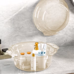 Green Stackable Plastic Wash Basin | Multi-Use 10.4&Quot; – Sumo Deals Plastic Wash Basin, Clear Stackable Multi-Use Dish Basin For Washing Clothes Dishes And Feet Sturdy Product Image