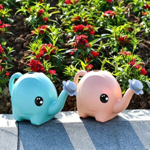 Elephant Watering Can | Blue &Amp; Pink Kids Gardening Tool – Sumo Deals Cute Elephant Watering Cans, One Blue, One Pink, Made Of Plastic, For Kids' Gardening.