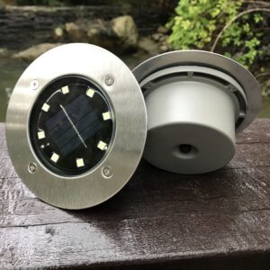 Solar 8Led Cast-Aluminum In-Ground Light | White Light – Sumo Deals Solar 8Led Cast‑Aluminum In‑Ground Light White Light Outdoor Buried Lamp Garden Villa Courtyard Product Image