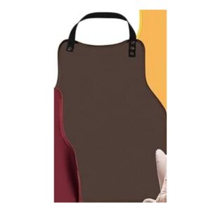 Adult Waterproof Apron, Poly-Cotton Sleeveless Bib, Adjustable Front Snap, Anti-Splash Feeding Prote product image