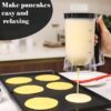 Handheld Batter Dispenser With Measuring Cup (Black) – Sumo Deals Handheld Batter Dispenser With Measuring Cup, Pp Cake Waffle Pancake Batter Separator, Diy Baking To Product Image