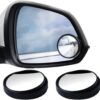 2 Pcs Blind Spot Mirrors, 360 Degree Rotatable HD Glass Convex Stick-on Side View Mirror for Univers product image
