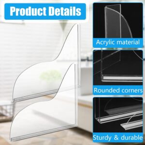 Shower Splash Guard | 2 Pcs Acrylic Corner Water Guard – Sumo Deals Clear Acrylic Bookends With Rounded Corners, Sturdy And Durable, For Organizing Books On Shelves Or Desks.