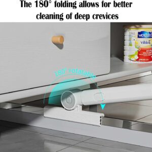 Magic Broom Sweeper | Multifunction Floor Squeegee – Sumo Deals White Plastic Vacuum Cleaner Head, 180° Rotatable For Cleaning Under Furniture And Deep Crevices.