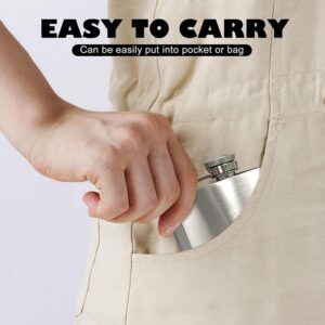 8Oz Stainless Steel Hip Flask With Funnel – Sumo Deals Compact Brushed Stainless Steel Hip Flask With Screw Cap, Easily Fits Into A Pocket For Portable Drinks.