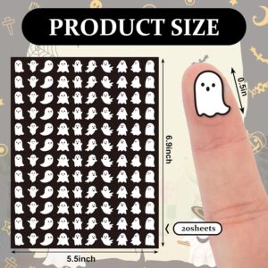 2400 Halloween Ghost Stickers | Black &Amp; White Mini Decals – Sumo Deals 20 Sheets Of White Ghost-Shaped Paper Stickers For Halloween Decorations, Scrapbooking, Or Party Favors.