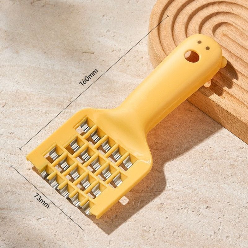 Cute Vegetable Grater &Amp; Shredder — Yellow – Sumo Deals Yellow Plastic Spaetzle Maker With Stainless Steel Grid, Cute Face Handle, For Homemade Pasta.