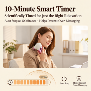 Mini Portable Pocket Massage Gun With Brushless Motor, Four Speed Settings, Usb-C Rechargeable, Quie Product Image