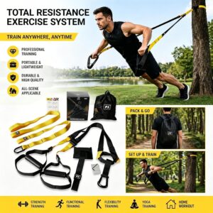 Suspension Trainer Kit | Home Gym Full Body Workout – Sumo Deals Suspension Trainer Resistance Training Kit Adjustable Straps With Door Anchor For Home Gym Full Body Product Image