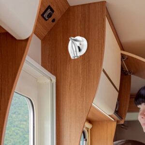 Led Camper Night Light | Aluminium Rv &Amp; Boat Lamp – Sumo Deals Silver Metal Rv Reading Light, Adjustable Bullet-Shaped Head, Wall-Mounted For Camper Interior Lighting.