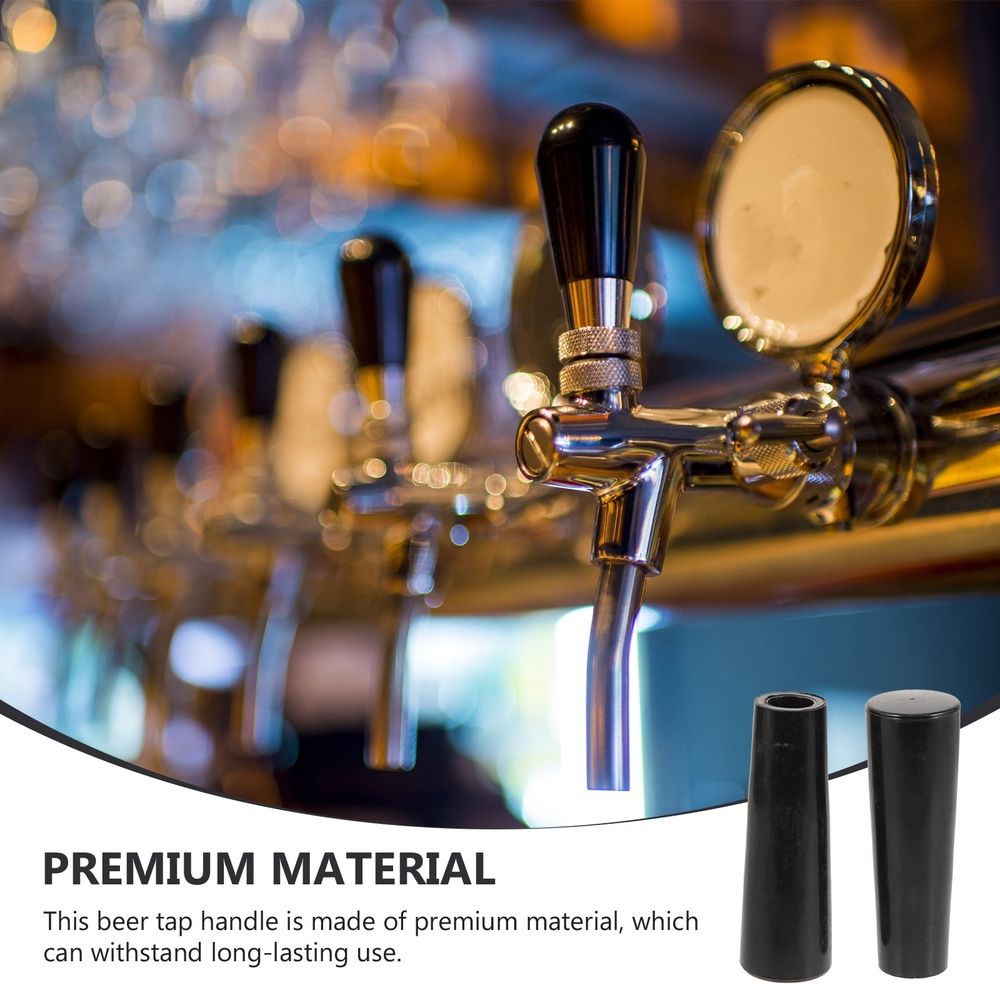 2 Pcs Heavy Duty Beer Tap Handles For Home &Amp; Bar – Sumo Deals 2-Pack Black Plastic Beer Tap Handles, Conical Shape, Durable Replacement For Homebrew Or Commercial Kegerator.