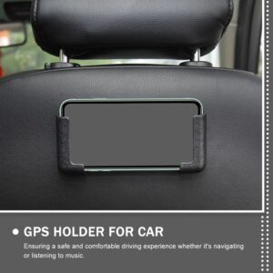 18 Pcs Self-Adhesive Phone Holder Wall Mount – Sumo Deals Black Plastic Car Seat Headrest Phone Holder For Rear Passengers, Securely Displaying A Smartphone.