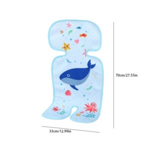 Green Stroller &Amp; Car Seat Cooler Pad For Toddlers – Sumo Deals Blue Baby Stroller/Car Seat Liner With Whale &Amp; Sea Animal Print, Cotton, Reversible, For Comfort &Amp; Protection.