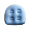 Inflatable blue PVC spa booster seat with 4 suction cups for hot tub comfort.