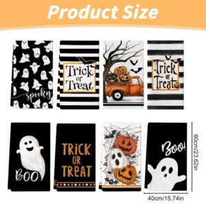 Halloween Kitchen Towel | Spooky Pumpkin &Amp; Bat Design – Sumo Deals Halloween Kitchen Towels, Black &Amp; White With Ghost, Pumpkin, Truck,