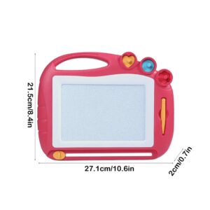 Red Magnetic Drawing Board For Kids - Erasable Fun – Sumo Deals Pink Plastic Magnetic Drawing Board With Handle, Stylus, And Shape Stamps For Kids' Creative Play.