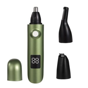 4-in-1 Electric Nose Hair Trimmer, LED Display, Waterproof(GREEN) product image