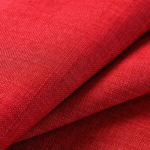 Xi Jia Koi Table Runner | Festive Chinese Decor – Sumo Deals Textured Red Linen Fabric, Durable Upholstery Material For Home Decor, Curtains, And Crafts.