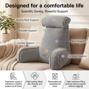 Comfortable Reading Pillow With Armrests For Bed &Amp; Sofa Relaxation, Gaming, And Lazy Days, 80*40*60C Product Image