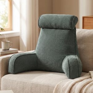 Cozy Reading Pillow For Sofa &Amp; Bed - Perfect For Relaxing, Reading, Gaming &Amp; More, 80*40*60Cm (Dark Product Image