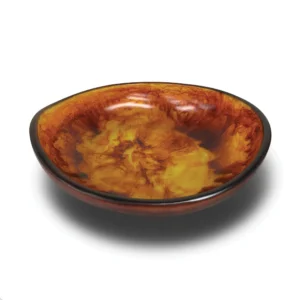 Urban Attitude JADE Medium Bowl Height 8cm highest, 5cm lowest, Width 27cm, Length 28cm - Burnt Ambe product image