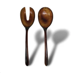 Urban Attitude Lila Large Paired Servers Length 30Cm, Width 7.5Cm (Spoon) - Dark Cocoa Product Image