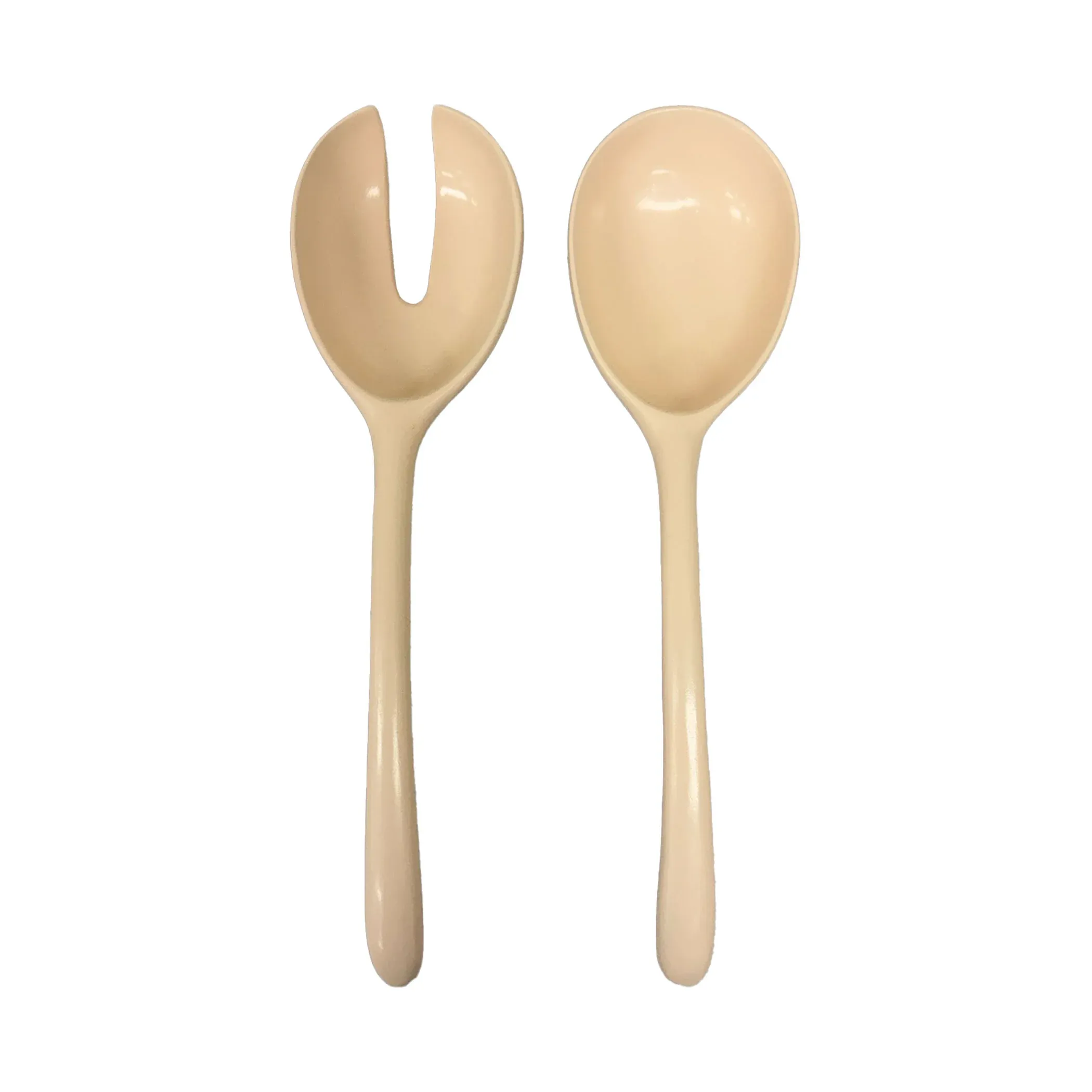 Lila Paired Servers | Stone Ivory 30Cm – Sumo Deals Urban Attitude Lila Large Paired Servers Length 30Cm, Width 7.5Cm (Spoon) - Stone Ivory Product Image