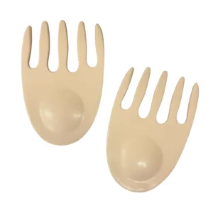 Urban Attitude SHELLY Salad Hands Servers Length 14cm, Width 9.3cm - Stone Ivory product image