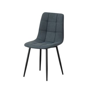 6X Dining Chair Fabric Upholstered Padded Dark Grey Colour Product Image