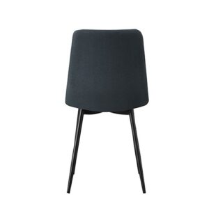 6X Dining Chair Fabric Upholstered Padded Dark Grey Colour Product Image