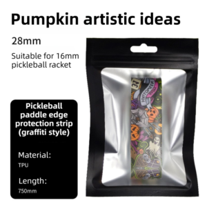 Graffiti Style 2 Pickleball Paddle Edge Guard Tape, Flexible TPU Frame Protector Strip for 16mm Pick product image