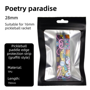 Graffiti Style 6 Pickleball Paddle Edge Guard Tape, Flexible TPU Frame Protector Strip for 16mm Pick product image