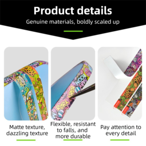Graffiti Style 6 Pickleball Paddle Edge Guard Tape, Flexible Tpu Frame Protector Strip For 16Mm Pick Product Image