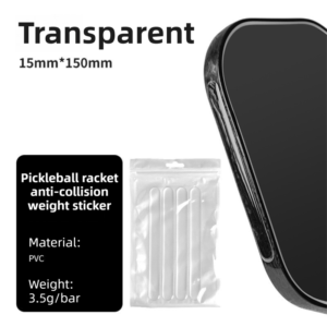 8PCS Transparent Pickleball Paddle Edge Guard Strip with Weight Balance, PVC Anti-Collision Weight S product image