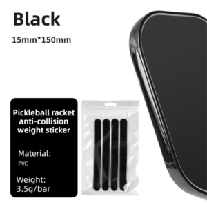 8PCS Black Pickleball Paddle Edge Guard Strip with Weight Balance, PVC Anti-Collision Weight Sticker product image
