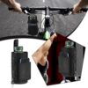Black Magnetic Hands Free Water Bottle Holder Bag with Phone Pocket, Towel Clip & Shoulder Strap - 1 product image