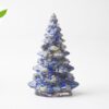 Lapis Lazuli Resin Crystal Christmas Tree Ornament - 55 x 87mm Large Size Decorative Gemstone Style product image
