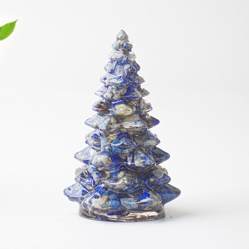 Lapis Lazuli Resin Christmas Tree Ornament | 87Mm – Sumo Deals Lapis Lazuli Resin Crystal Christmas Tree Ornament - 55 X 87Mm Large Size Decorative Gemstone Style Product Image