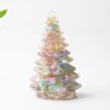 Colourful Cat Eye Resin Crystal Christmas Tree Ornament - 55 X 87Mm Decorative Mixed Gemstone Style Product Image