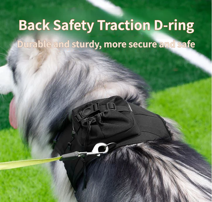 No-Pull Dog Backpack Harness For Medium-Large Dogs – Sumo Deals Black No-Pull Dog Backpack Harness For Medium Large Dogs - Adjustable Oxford Cloth Walking Harness W Product Image