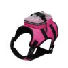 Pink No-Pull Dog Backpack Harness for Medium Large Dogs - Adjustable Oxford Cloth Walking Harness wi product image