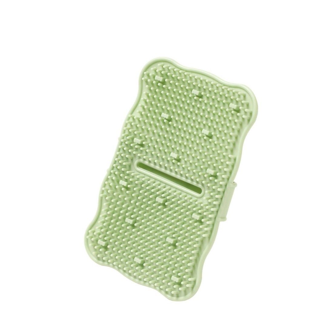2-Pack Silicone Fruit &Amp; Veggie Cleaning Brushes (Green) – Sumo Deals Light Green Silicone Foot Scrubber Mat With Suction Cups And Massage Bristles For Shower Use.