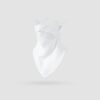White Breathable Cycling Face Shield &Amp; Neck Gaiter - Uv Protection Sun Mask With Mesh Nose Vent For Product Image