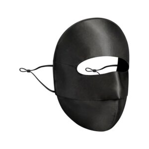 Black Luxurious Mulberry Silk Sun Protection Face Mask - Full Coverage Cooling Shield with Soft Wire product image