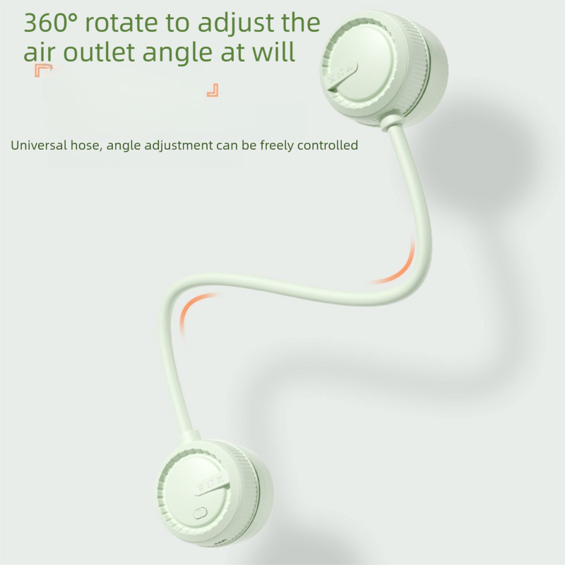 White Portable Rechargeable Neck Fan - 3 Speed Dual Head – Sumo Deals White Portable Rechargeable Neck Fan - 3 Speed Dual Head Wearable Fan With Flexible 360 Degree Airfl Product Image