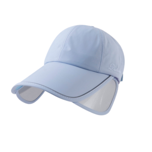 Women's Wide Brim Sun Cap - Blue 58-60cm Adjustable Outdoor Sports Hat with 10.5cm Brim, Side Face P product image