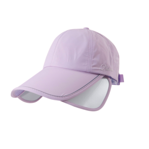 Women's Wide Brim Sun Cap - Purple 58-60cm Adjustable Outdoor Sports Hat with 10.5cm Brim, Side Face product image