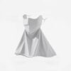 Light Gray Women’s Extended Sun Face Cover With Neck Drape - Breathable Outdoor Mask With Adjustab Product Image